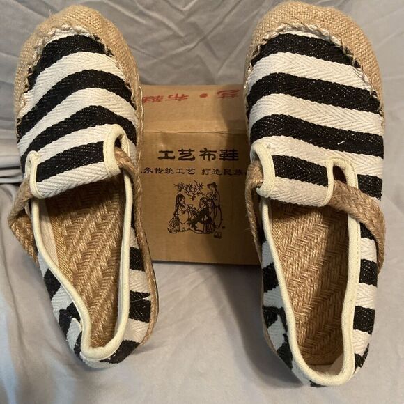 New Linen Canvas  shoes, women's cool and breathable casual shoes‎ Size 8/39 - Picture 1 of 13